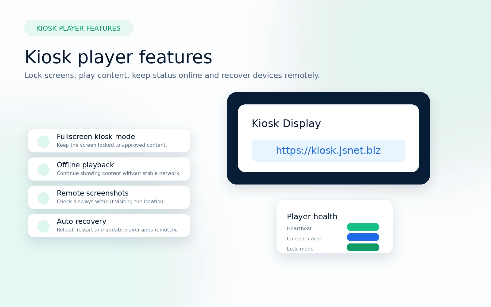 Linux Kiosk OS direction for mini PC signage players